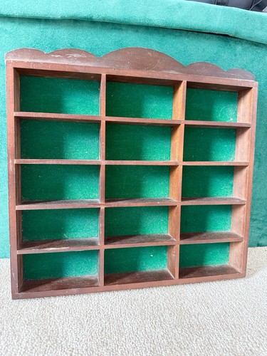 Vintage wooden thimble display - thimble,