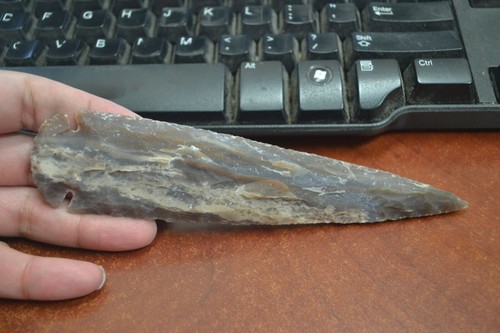 Agate stone spearhead - agate,