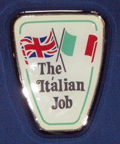 Badge italian job bonnet mini - badge,