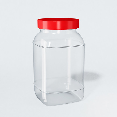 Large plastic storage jar food - large,