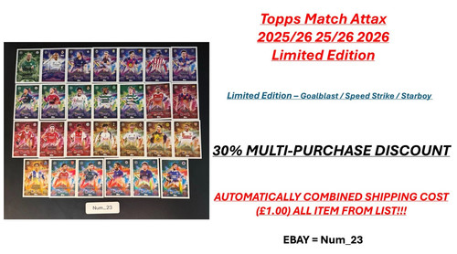 Match attax 2026 limited - 2026, 25/26