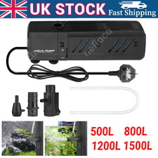 4 In1 Aquarium Fish Tank Filter Water Pump Internal Purifier Filter Oxygen Power