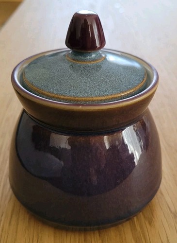 Bnwot denby storm lidded sugar - denby,