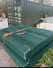 2m x 2.5m Green v Mesh anti climb Security palisade heras Fencing