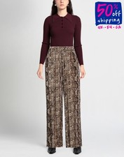 RRP €374 ANTONELLI Chenille Trousers IT42 US6 UK10 M Silk Blend Made in Italy