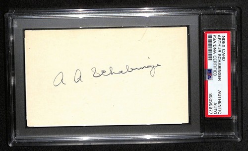 Schabinger signed 3x5 - schabinger,