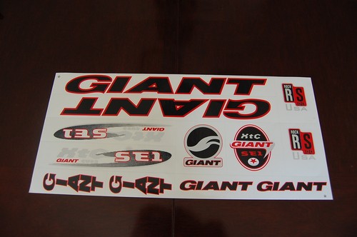 Giant xtc se1 - giant, stickers