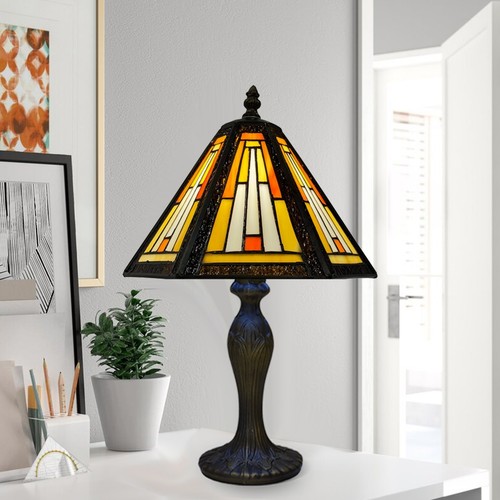 Tiffany style table - table, lamp