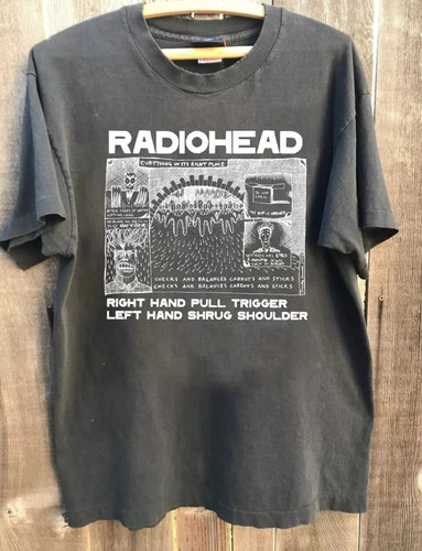 Radiohead band 90s graphic - radiohead,