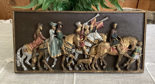 Medieval wall plaque - medieval, 3d