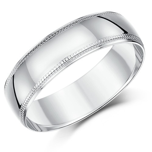9ct white gold milgrain edge - 9ct,