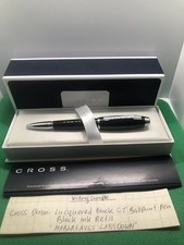 Cross Dubai Lacquered Black Ballpoint Pen with Box