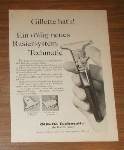 Rare advertising gillette - advertising,