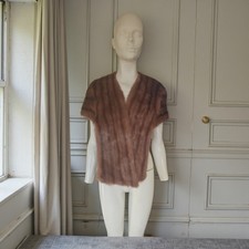 Vintage Real Mink Fur Capelet