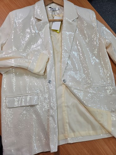 Ivory cream fully sequined - ivory,