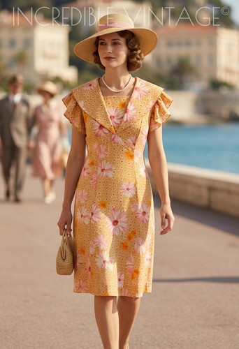 Vintage 1930s 40s - 50s, summer