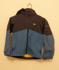Kids Trespass Waterproof Jacket Size 3-4 Years Excellent Condition Blue
