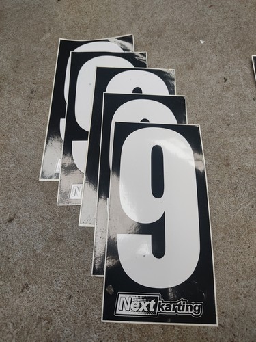 Kart white number or 6 - number, 9