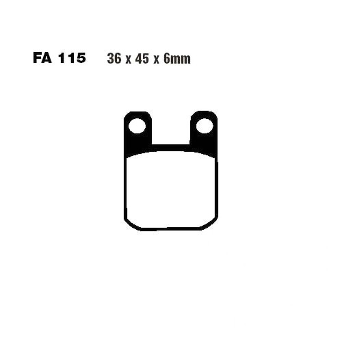 Pair brake pads - pads, ebc