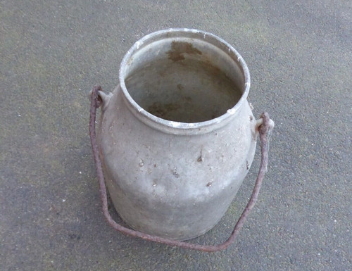 Vintage milk bucket - milk, churn