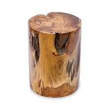 Round wooden table stool - round,