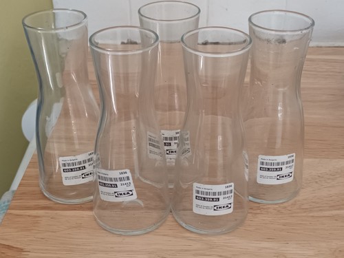 New ikea clear glass vase - new,
