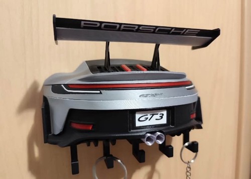 Gt3 style car key holder - holder, wall