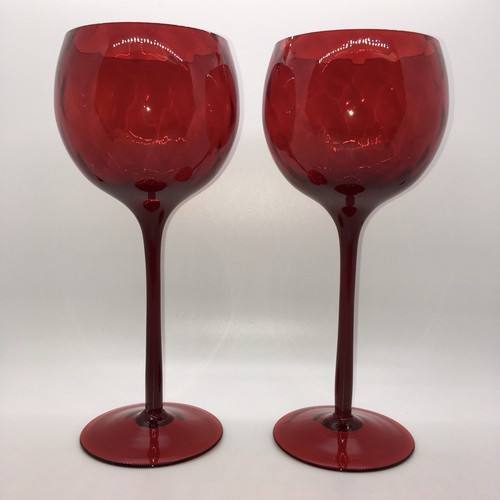 Vintage empoli glass red optic - empoli,