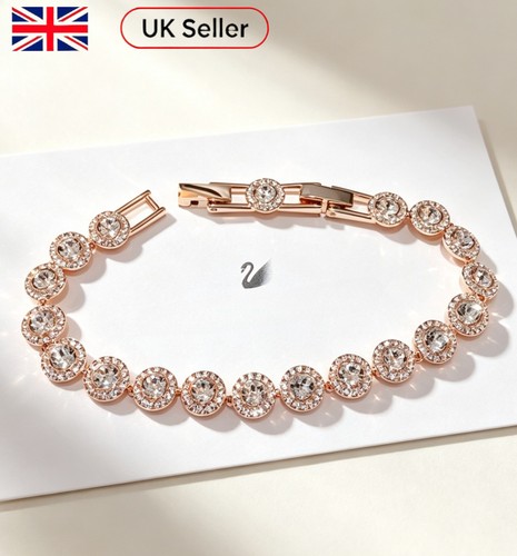 Swarovski rose gold tennis - rose,