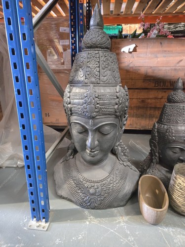 Ceramic buddha head sculpture - head,