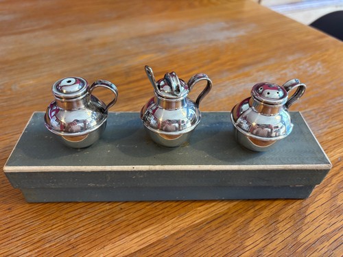 Vintage epns piece cruet set - piece,