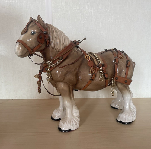 Palomino ceramic horse - palomino,
