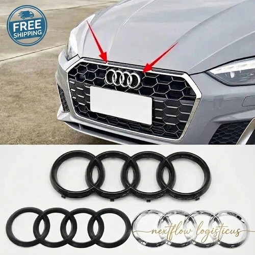 Audi silver black ring abs - black,