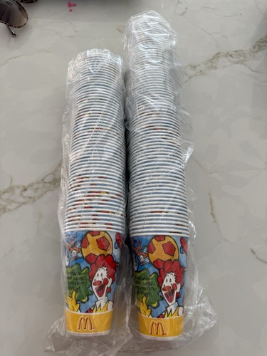 Ronald mcdonald paper cups - ronald,