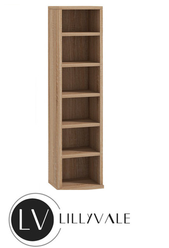 Oak dvd storage tower rack - tower,