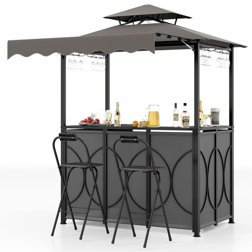 Grill gazebo with side - gazebo,