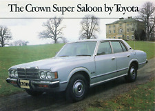 Toyota Crown 2600 Super Saloon 1979 UK Market Foldout Sales Brochure
