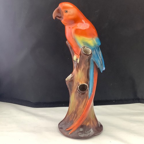Goebel red parrot - goebel, vase