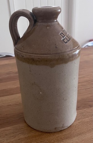 Vintage stoneware salt - stoneware, glaze