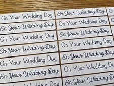 15x On Your Wedding Day Card Toppers Sentiments Banners Card Making