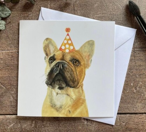 Single golden french bulldog - golden,