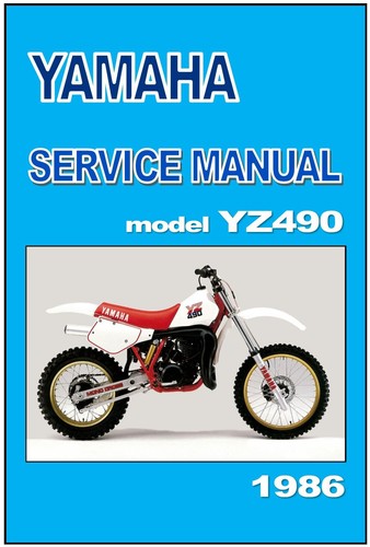 Yamaha workshop manual - yz490, s