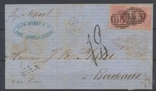 Mauritius Stamps 1862 Letter
