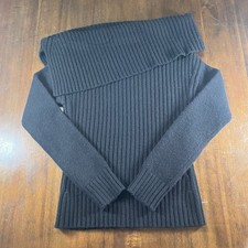 Pringle of Scotland Women’s Cashmere Wool Asymmetrical Off Shoulder Sweater XS