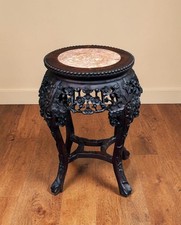 Antique Oriental Carved Hard