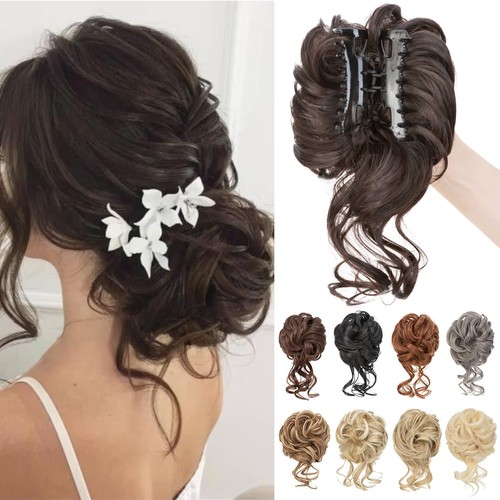 Messy bun claw clip - bun,