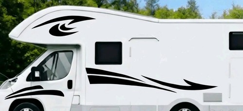 Motorhome graphics stripes - motorhome,