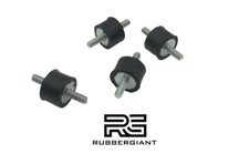 4 x RUBBER MOUNTS 10mm dia x