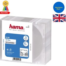 Efficient Storage: 10 Ultra Slim Transparent CD Cases | For Easy Access