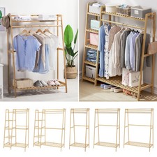 Wooden Clothes Rail Rack